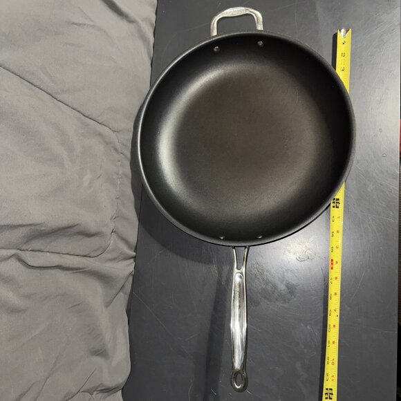 Cuisinart Skillet Model #622-38H Stir Fry Wok 14” Teflon Pan Stainless Steel - Picture 1 of 16